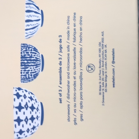 West Elm Indigo Tie Dye Bowl Set - Picture 4 of 4